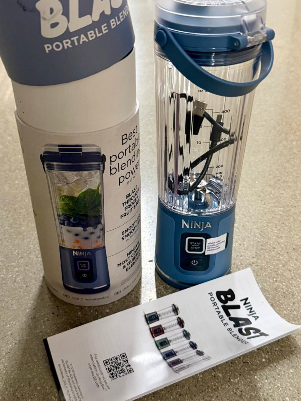 Ninja Blast Portable Blender 18 oz Blue